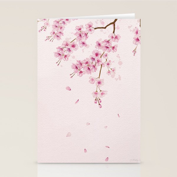 Cherry Blossom 2  Stationery Card Gallery Image 2