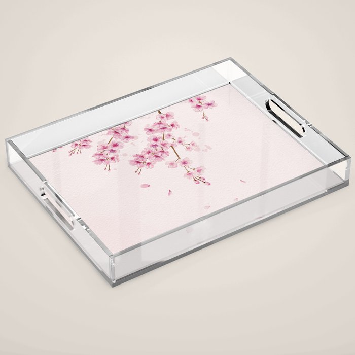 Cherry Blossom 2  Acrylic Tray Gallery Image 1