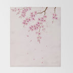 Cherry Blossom 2  Throw Blanket Gallery Image 2