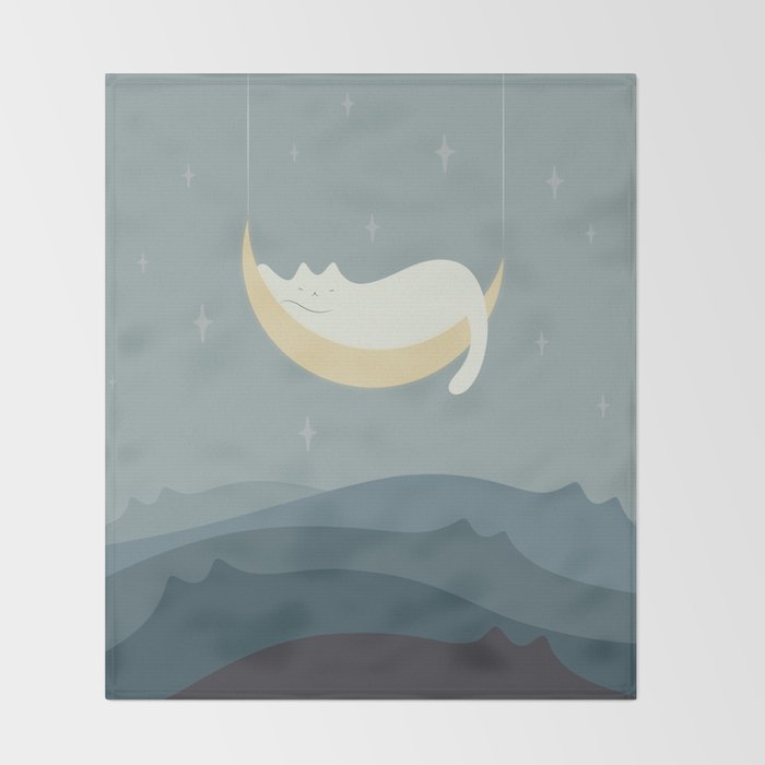 Cat Landscape 188 Throw Blanket Gallery Image 2