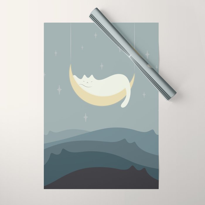 Cat Landscape 188 Wrapping Paper Gallery Image 1