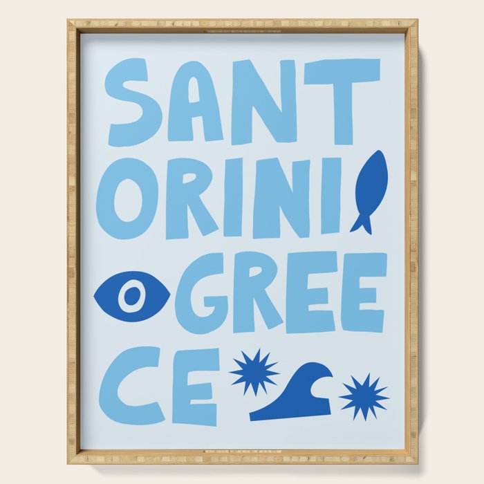 Santorini, Greece: Going Places Serving Tray Gallery Image 1