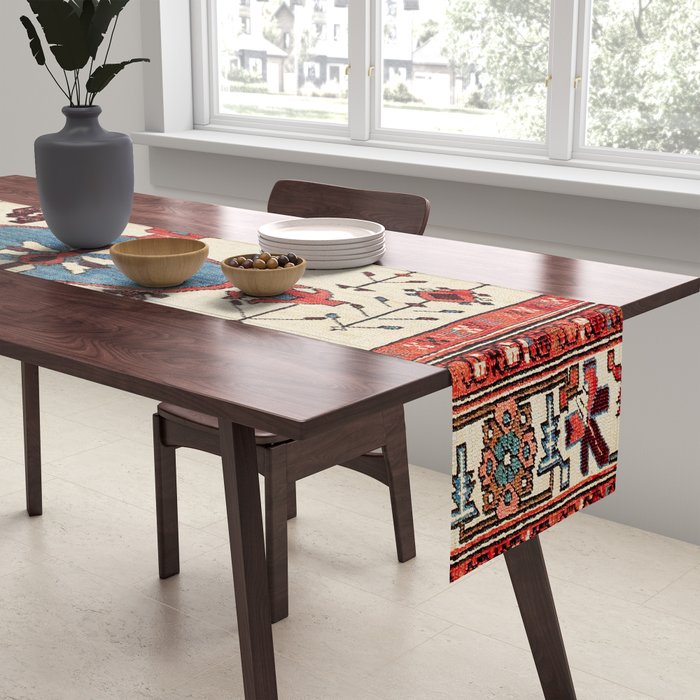 Bakhshaish Azerbaijan Northwest Persian Rug Print Table Runner Gallery Image 2