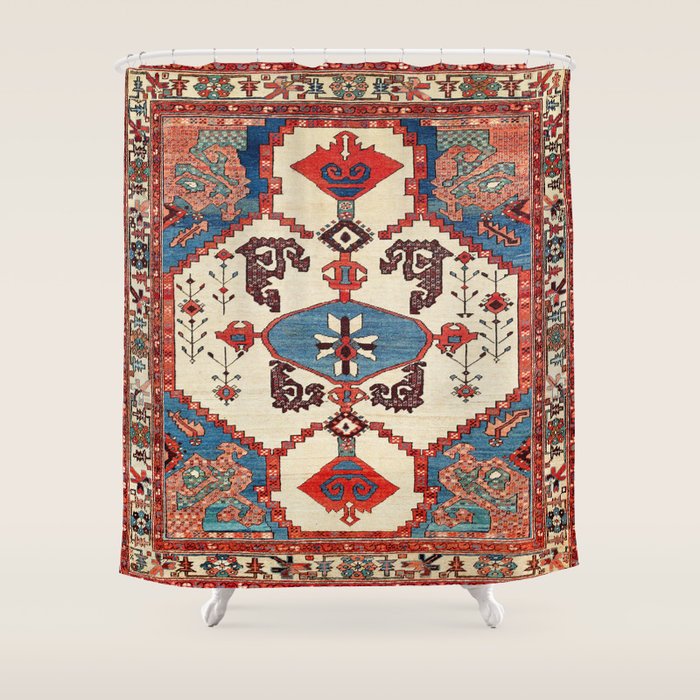 Bakhshaish Azerbaijan Northwest Persian Rug Print Shower Curtain Gallery Image 1