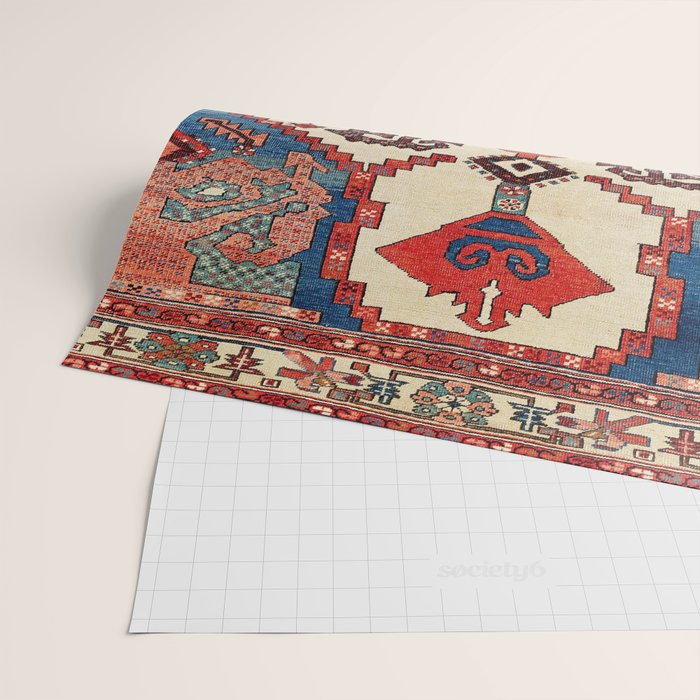 Bakhshaish Azerbaijan Northwest Persian Rug Print Wrapping Paper Gallery Image 2