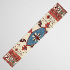 Bakhshaish Azerbaijan Northwest Persian Rug Print Table Runner Gallery Image 3