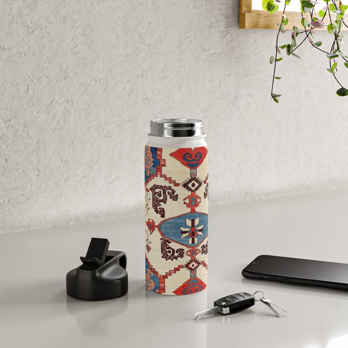 Bakhshaish Azerbaijan Northwest Persian Rug Print Water Bottle Gallery Image 4