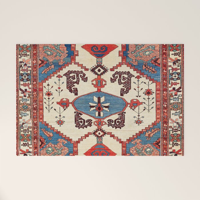 Bakhshaish Azerbaijan Northwest Persian Rug Print Welcome Mat Gallery Image 1