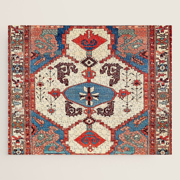 Bakhshaish Azerbaijan Northwest Persian Rug Print Jigsaw Puzzle Gallery Image 1