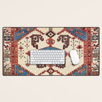 Bakhshaish Azerbaijan Northwest Persian Rug Print Desk Mat Gallery Image 1