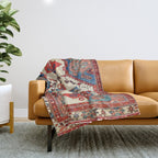 Bakhshaish Azerbaijan Northwest Persian Rug Print Throw Blanket Gallery Image 1