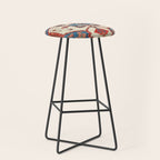 Bakhshaish Azerbaijan Northwest Persian Rug Print Stool Gallery Image 1