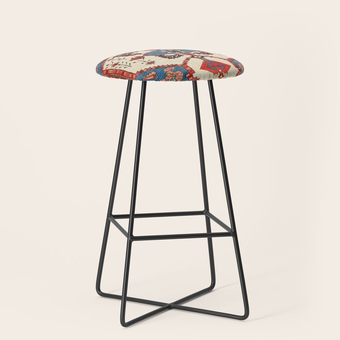 Bakhshaish Azerbaijan Northwest Persian Rug Print Stool Gallery Image 1