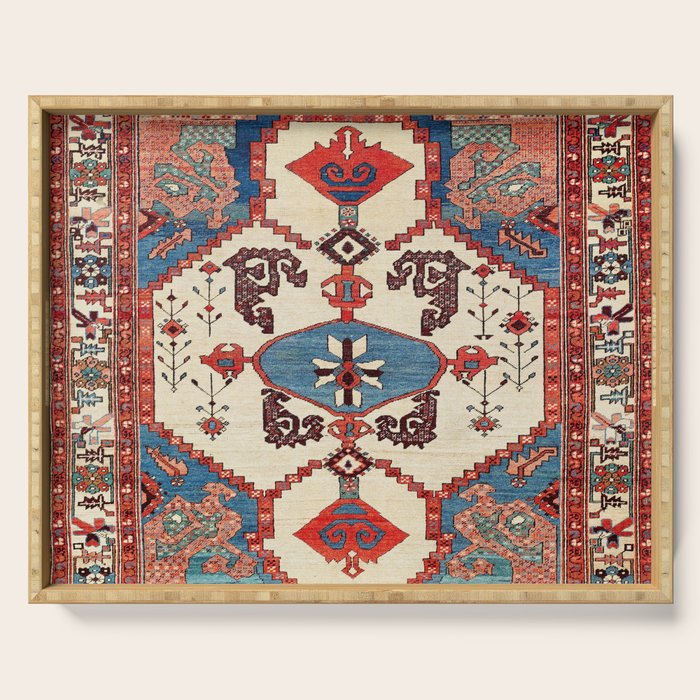 Bakhshaish Azerbaijan Northwest Persian Rug Print Serving Tray Gallery Image 1