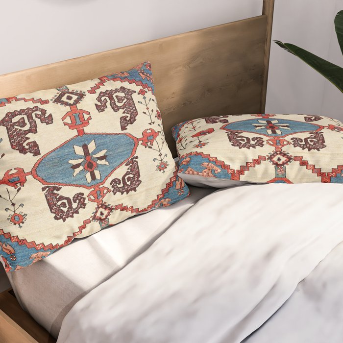 Bakhshaish Azerbaijan Northwest Persian Rug Print Pillow Sham Gallery Image 2