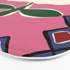 Petal plaid playtime I Bath Mat Gallery Image 3