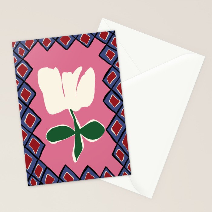 Petal plaid playtime I Stationery Card Gallery Image 2
