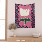 Petal plaid playtime I Wall Tapestry Gallery Image 2