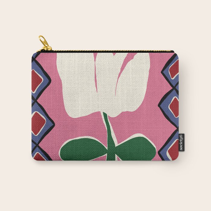 Petal plaid playtime I Carry All Pouch Gallery Image 1