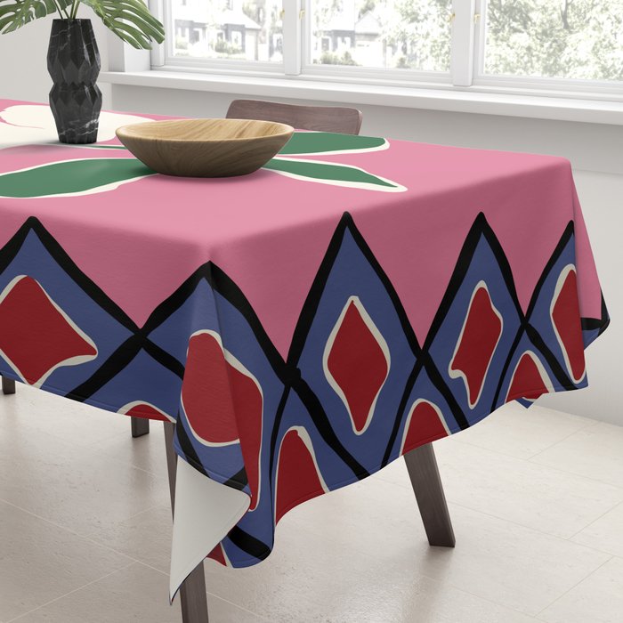 Petal plaid playtime I Tablecloth Gallery Image 3