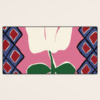 Petal plaid playtime I Desk Mat Gallery Image 3