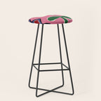 Petal plaid playtime I Stool Gallery Image 1