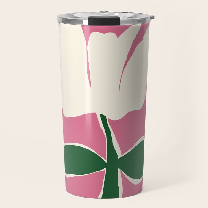 Petal plaid playtime I Travel Mug Gallery Image 1