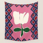 Petal plaid playtime I Wall Tapestry Gallery Image 4