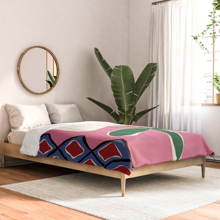 Petal plaid playtime I Comforter Gallery Image 2