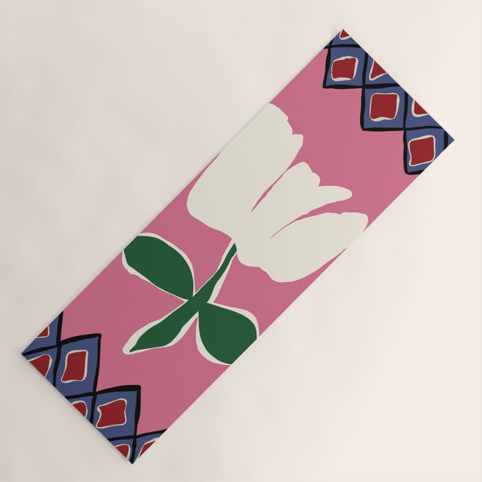 Petal plaid playtime I Yoga Mat Gallery Image 1