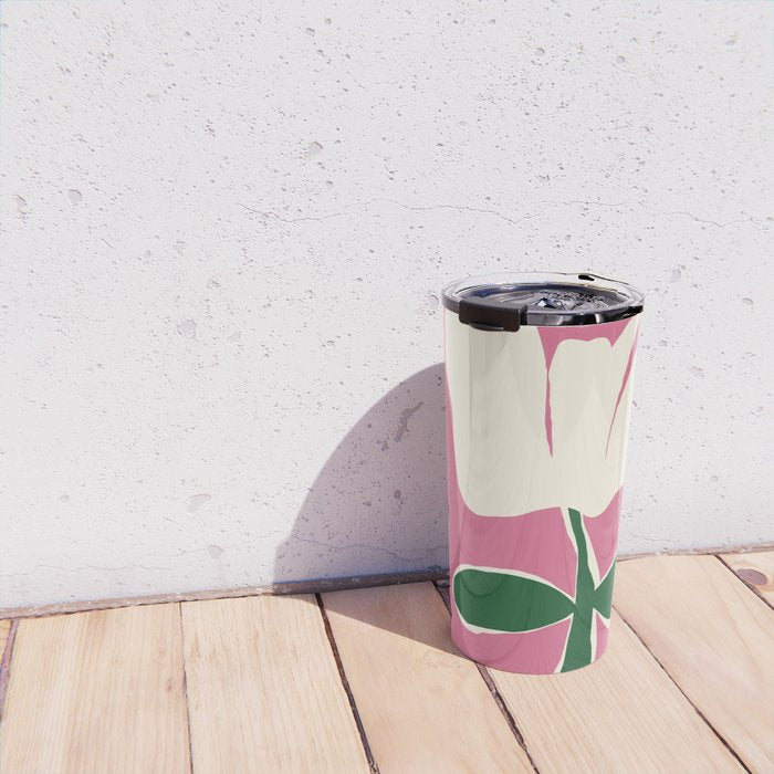 Petal plaid playtime I Travel Mug Gallery Image 4