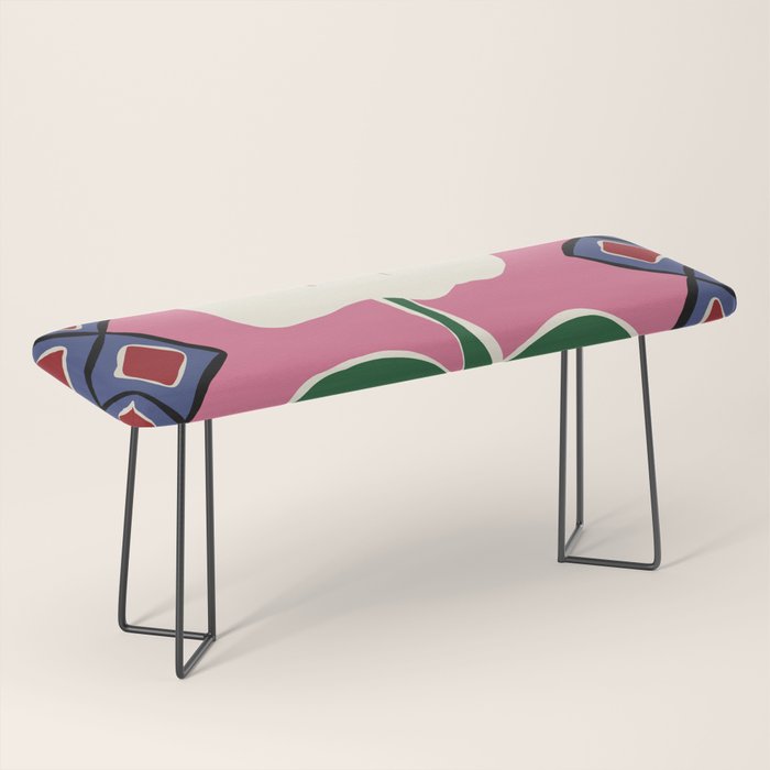 Petal plaid playtime I Bench Gallery Image 1