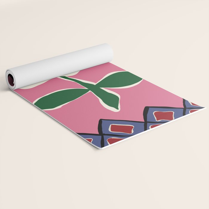 Petal plaid playtime I Yoga Mat Gallery Image 2