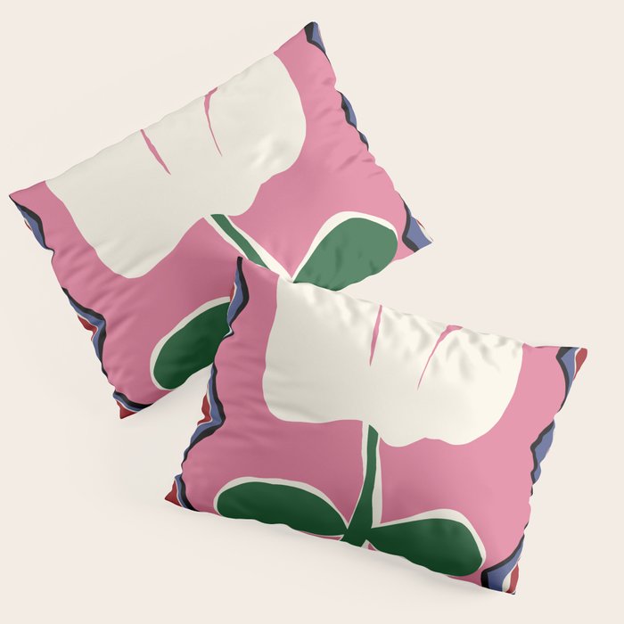 Petal plaid playtime I Pillow Sham Gallery Image 1