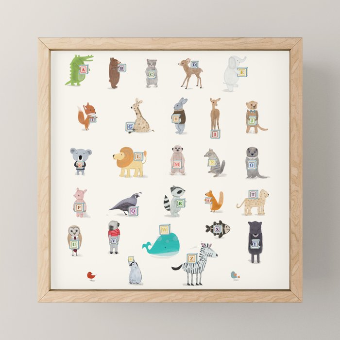 little alphabet Mini Art Print Gallery Image 1