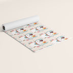 Japanese Lucky Cat with Cherry Blossoms Yoga Mat Gallery Image 2