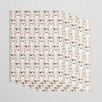 Japanese Lucky Cat with Cherry Blossoms Wrapping Paper Gallery Image 3