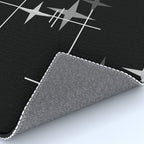 Mid Century Modern Stars (Black) Rug Gallery Image 4