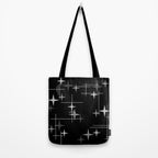 Mid Century Modern Stars (Black) Tote Bag Gallery Image 2