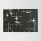 Mid Century Modern Stars (Black) Rug Gallery Image 2