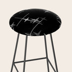 Mid Century Modern Stars (Black) Stool Gallery Image 2