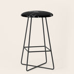 Mid Century Modern Stars (Black) Stool Gallery Image 1