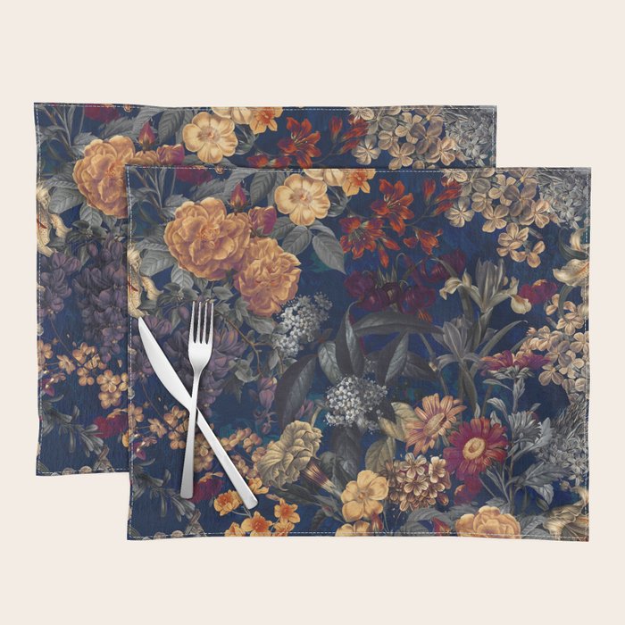 Blooming Oasis IV - Night Placemat Gallery Image 1