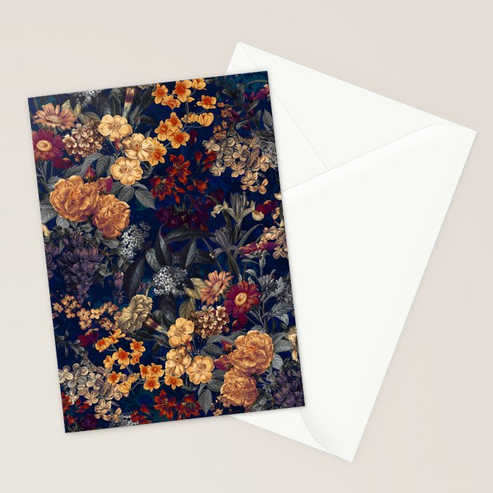 Blooming Oasis IV - Night Stationery Card Gallery Image 2