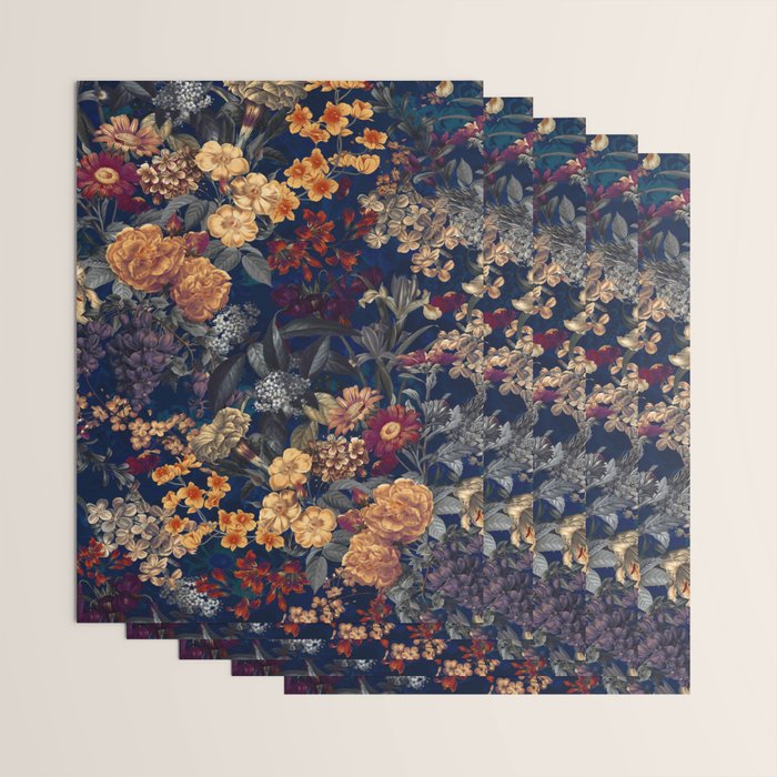 Blooming Oasis IV - Night Wrapping Paper Gallery Image 3