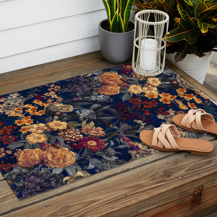 Blooming Oasis IV - Night Outdoor Rug Gallery Image 2