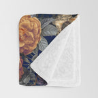 Blooming Oasis IV - Night Throw Blanket Gallery Image 3
