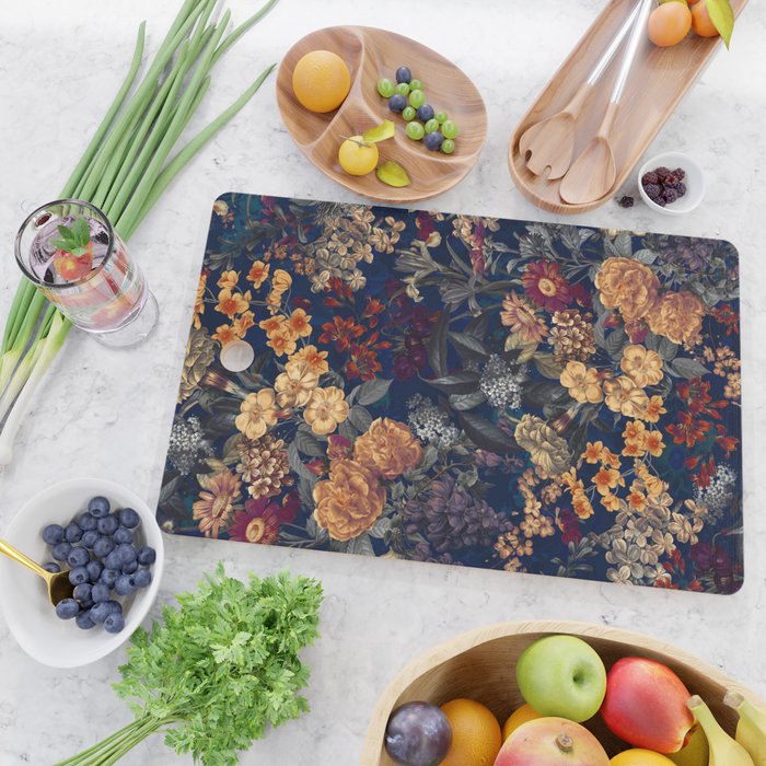 Blooming Oasis IV - Night Cutting Board Gallery Image 2
