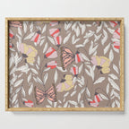 Monarch garden 002 Serving Tray Gallery Image 1