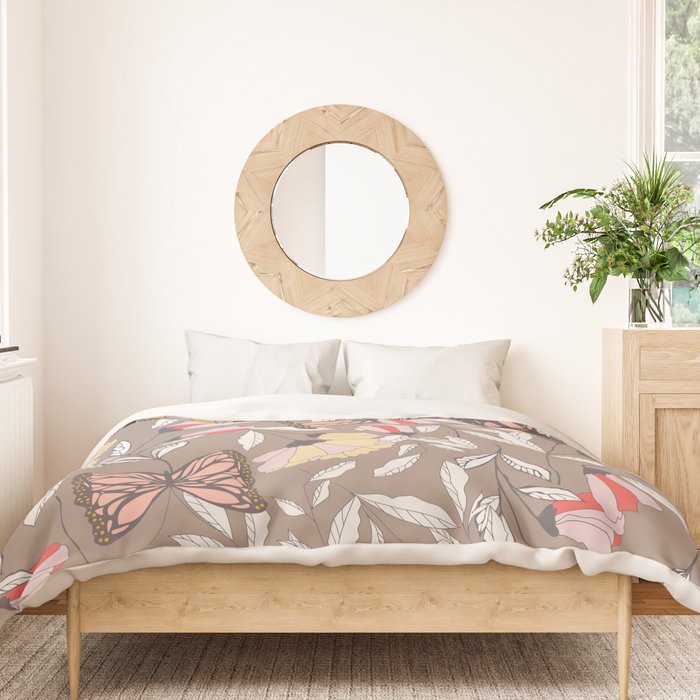 Monarch garden 002 Duvet Cover Gallery Image 3